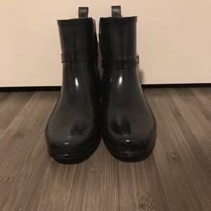 Burberry rain boots